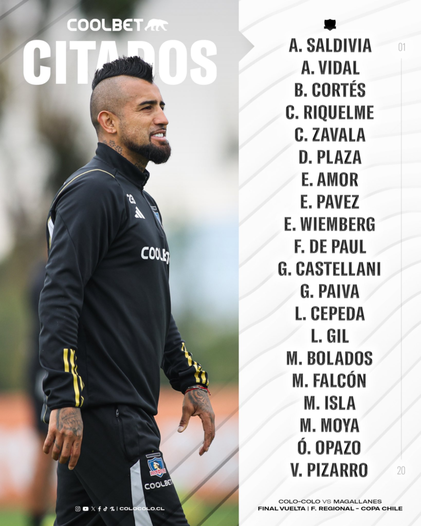 lista de citados para colo colo vs magallanes
