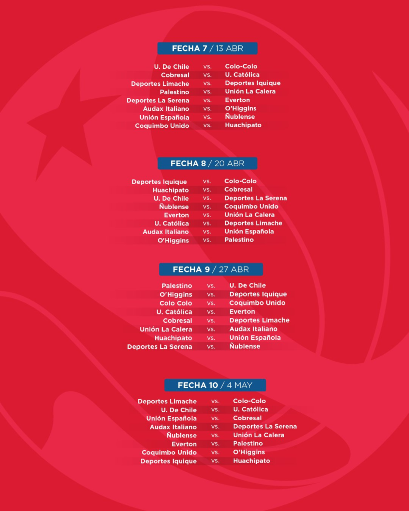 fixture del campeonato nacional
